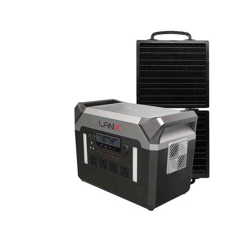 LANX LX-ABS02 Portable Solar Power Station, 500W to 3000W