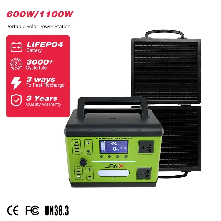 LANX LX-ABS05 Portable Solar Power Station, 150W to 1100W