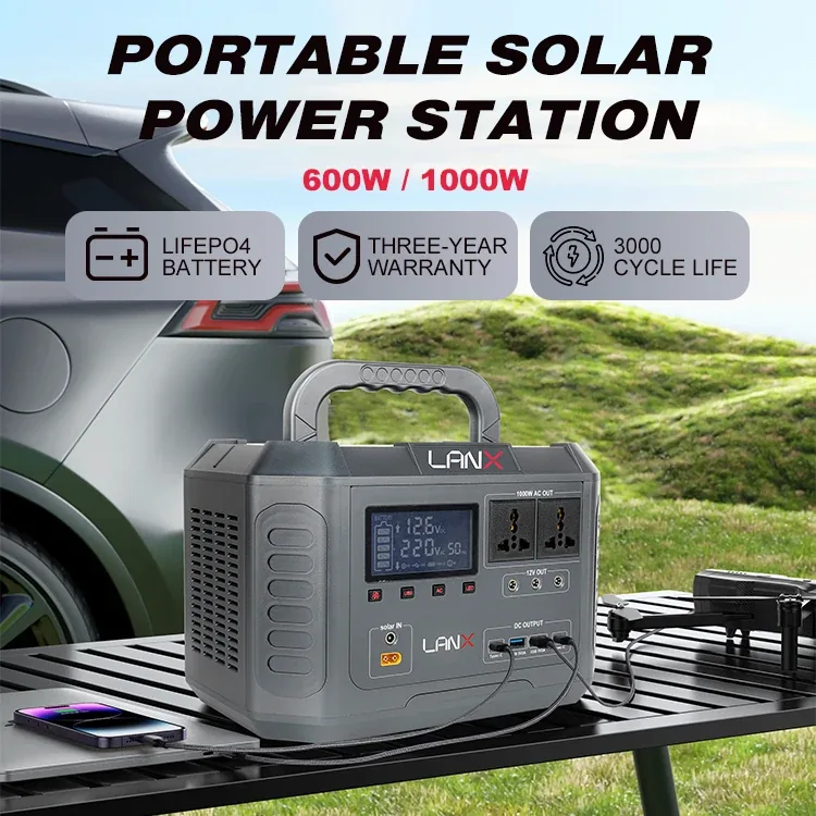 LANX LX-ABS09 Portable Solar Power Station, 600W or 1000W photo 7