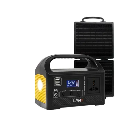 LANX LX-ABS10 Mini Portable Solar Power Station, 150W or 300W