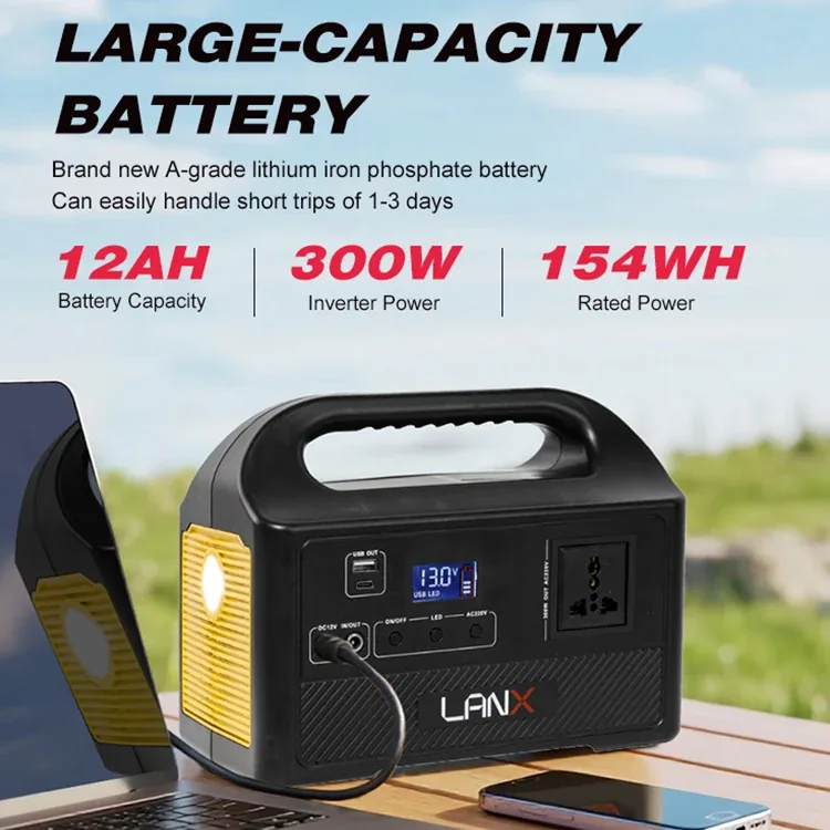 LANX LX-ABS10 Mini Portable Solar Power Station, 150W or 300W photo 3