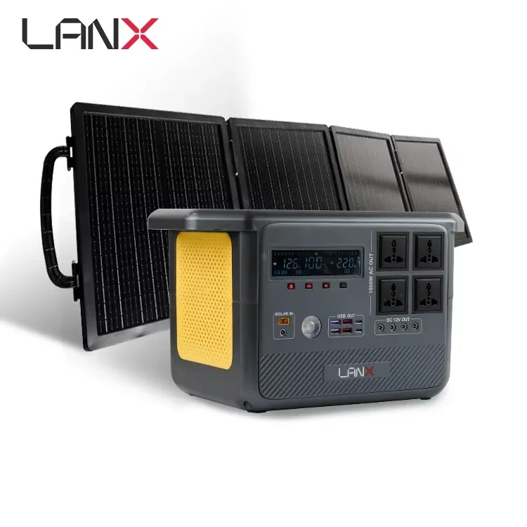 LANX LX-ABS12 Portable Solar Power Station, 300W to 1500W