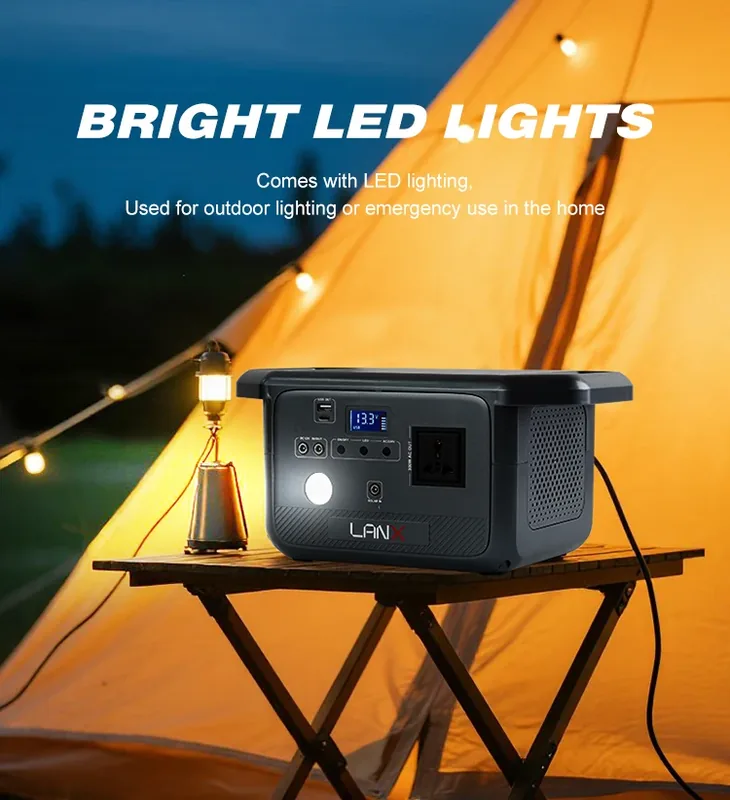 LANX LX-ABS12 Portable Solar Power Station, 300W to 1500W photo 2
