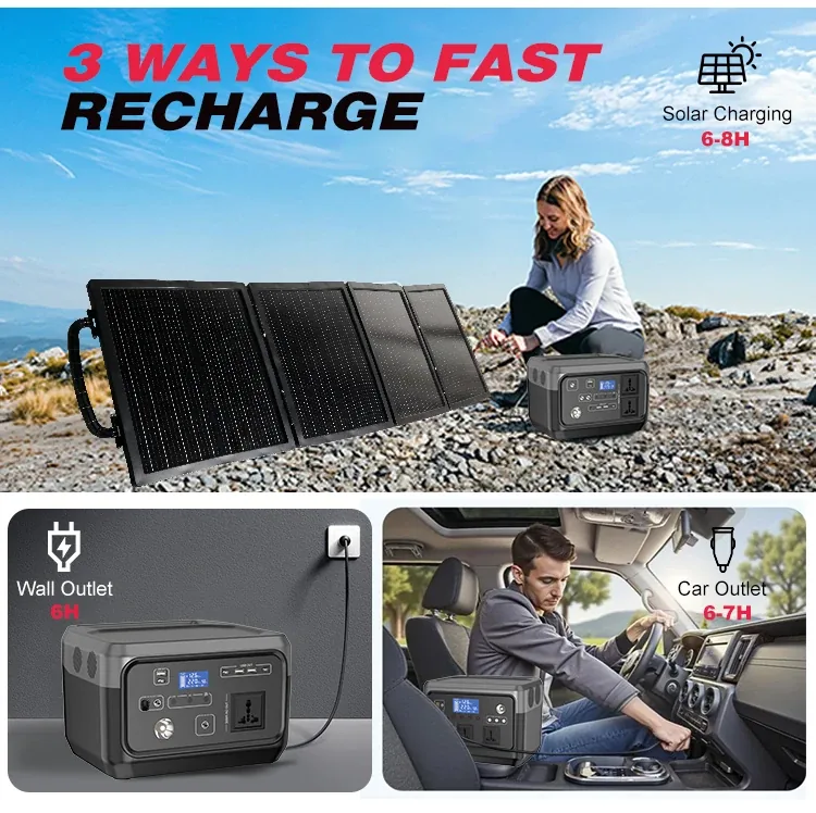 LANX LX-ABS13 Portable Solar Power Station, 300W to 1500W photo 4