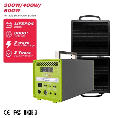 LANX LX-LC01 Portable Solar Power Station, 300W to 600W