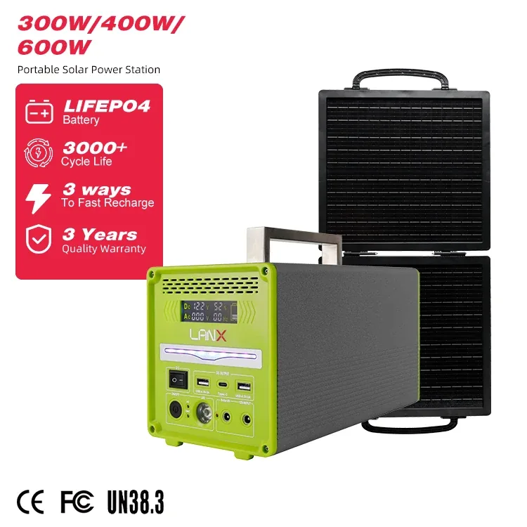 LANX LX-LC01 Portable Solar Power Station, 300W to 600W