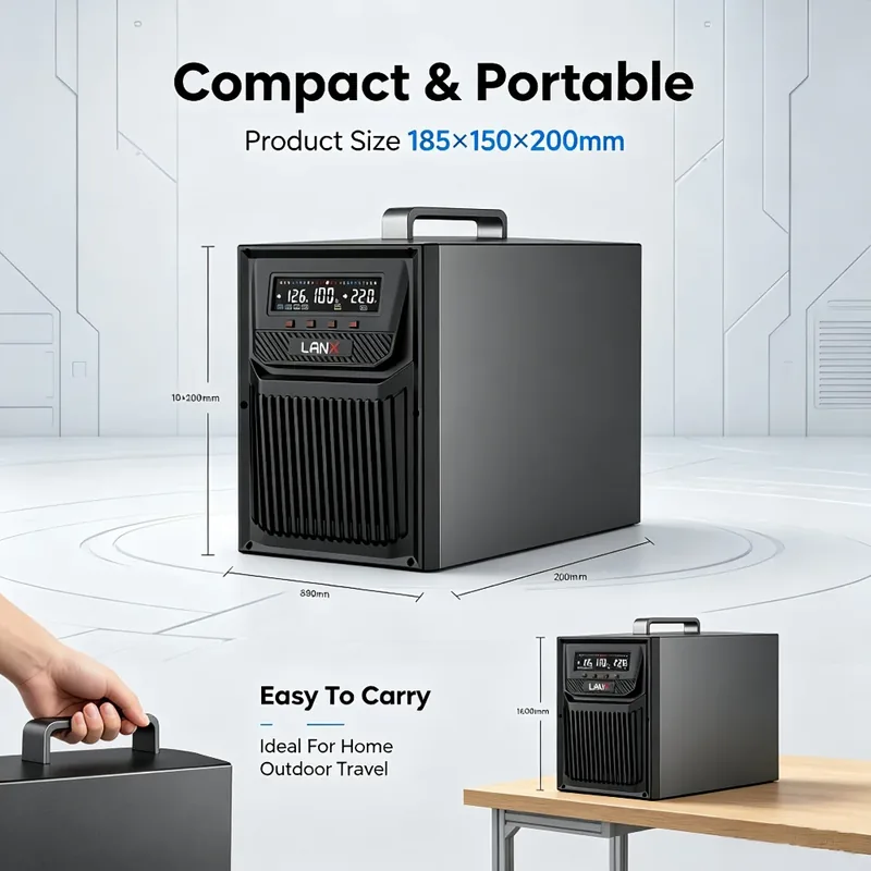 LANX LX-WJ02 Portable Solar Power Station, 300W to 3000W photo 4