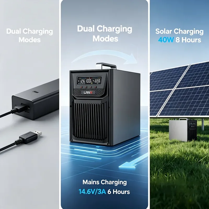 LANX LX-WJ02 Portable Solar Power Station, 300W to 3000W photo 5