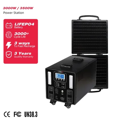 LANX LX-WJ03 Solar Power Station, 3000W or 3500W, LiFePO4