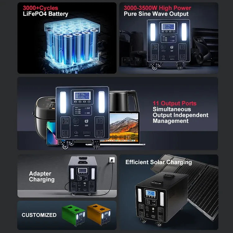 LANX LX-WJ03 Solar Power Station, 3000W or 3500W, LiFePO4 photo 4