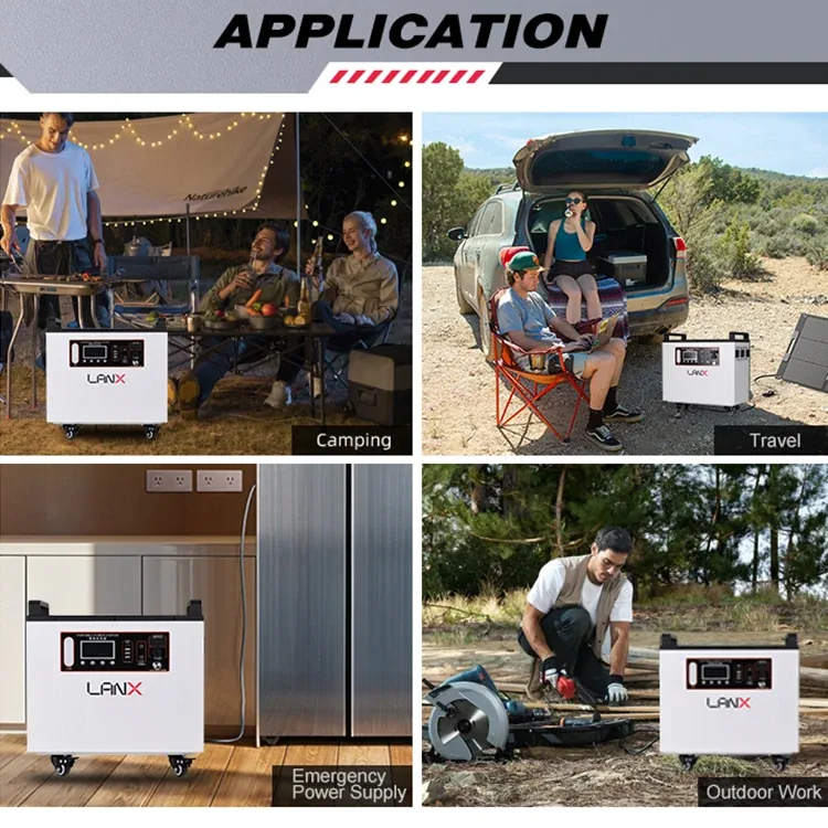 LANX LX-WJ07 Solar Power Station on Wheels, 2200W or 3000W photo 3