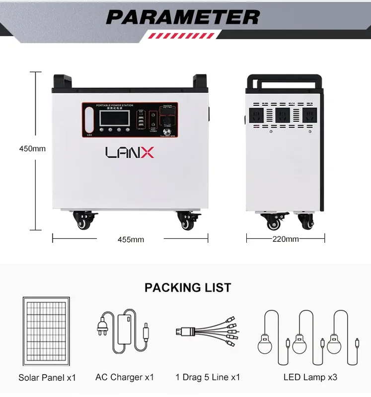 LANX LX-WJ07 Solar Power Station on Wheels, 2200W or 3000W photo 4
