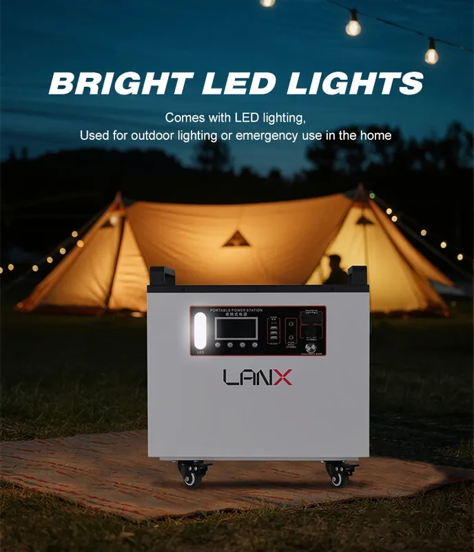 LANX LX-WJ07 Solar Power Station on Wheels, 2200W or 3000W photo 6