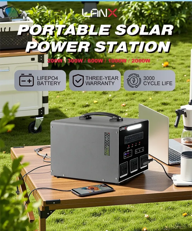 LANX LX-WJ10 Solar Power Station, LiFePO4, 200W to 2000W photo 4