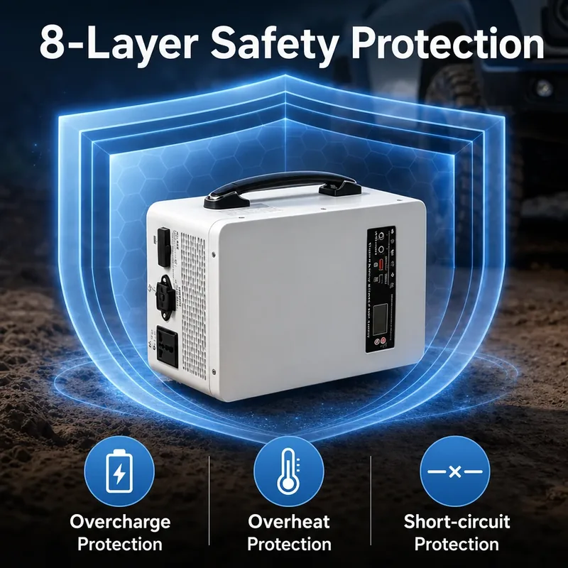 LANX LX-WJ13 Portable Solar Power Station, 300W to 1000W photo 4