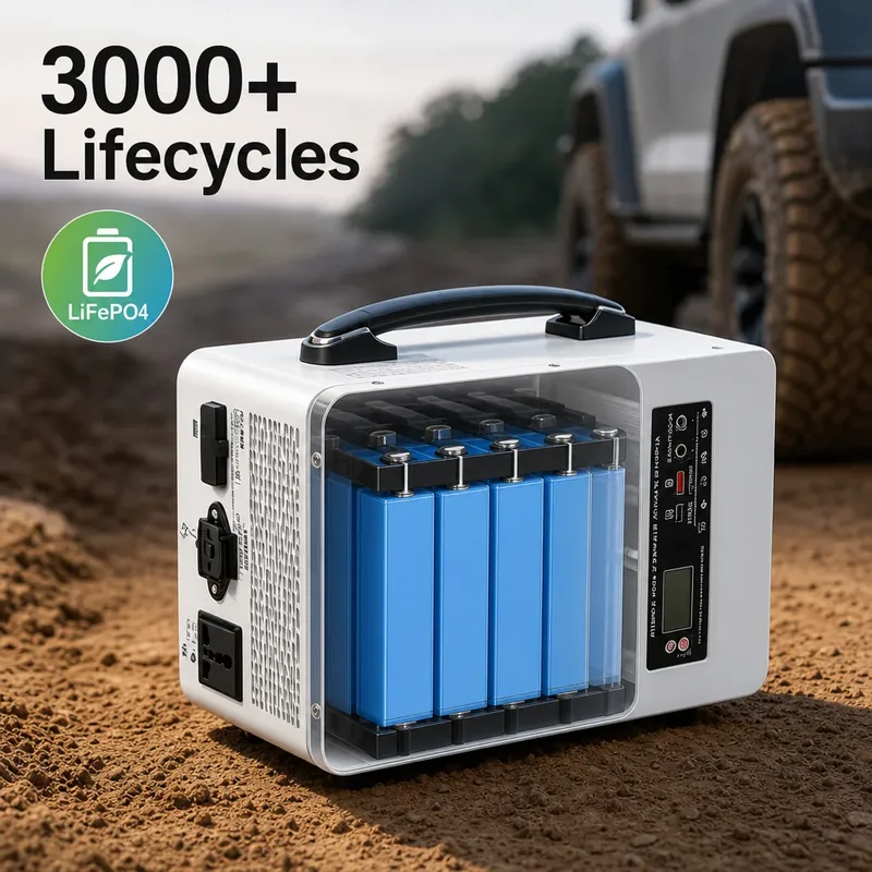 LANX LX-WJ13 Portable Solar Power Station, 300W to 1000W photo 5