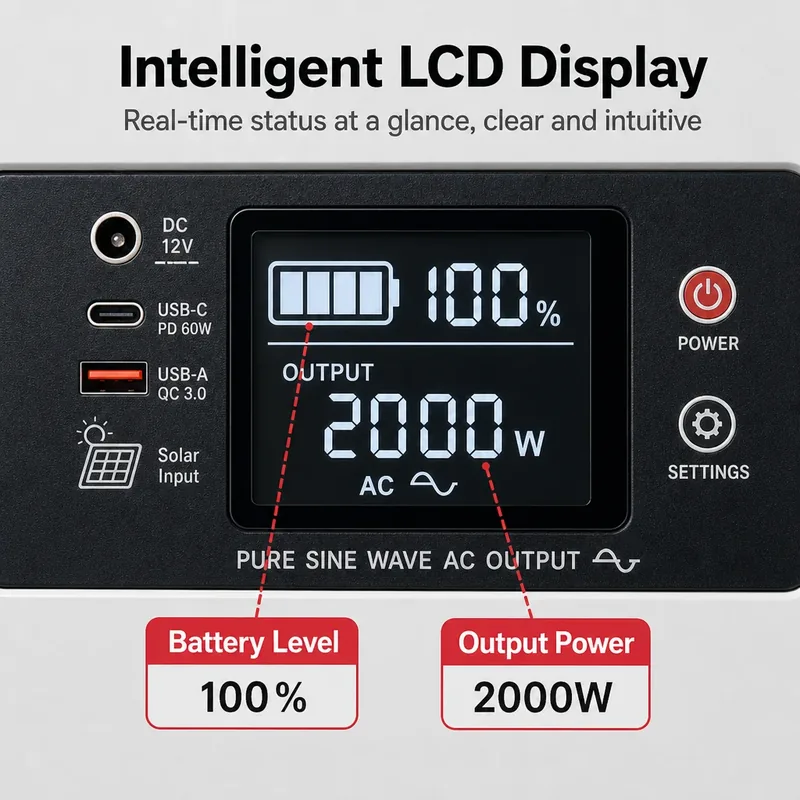 LANX LX-WJ13 Portable Solar Power Station, 300W to 1000W photo 6