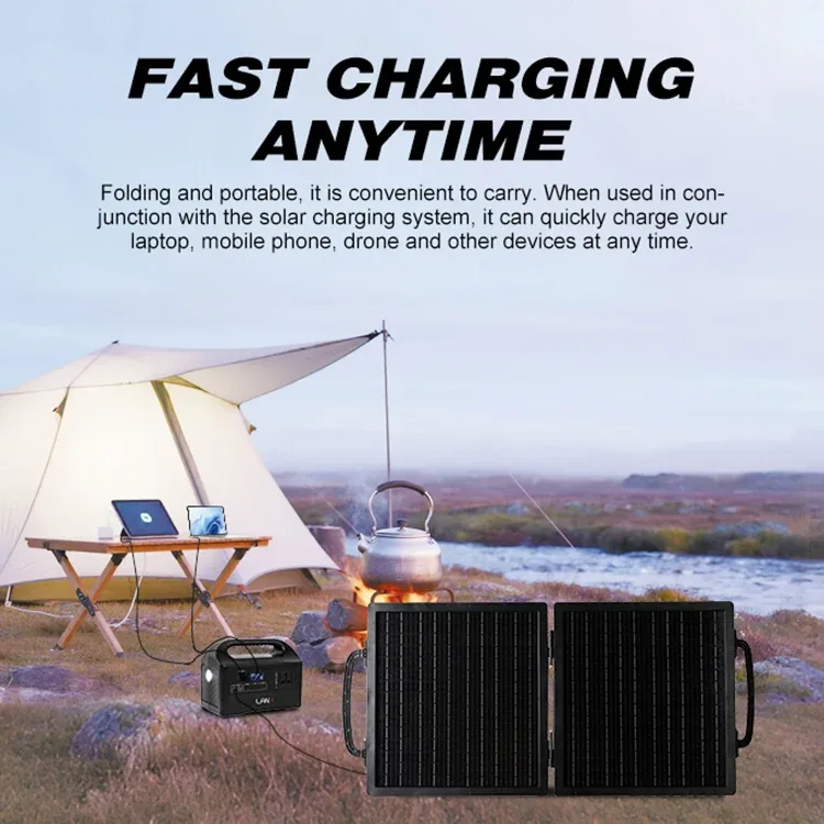 LANX LX-ZDB03 Foldable Portable Solar Panel, 15W to 300W photo 3